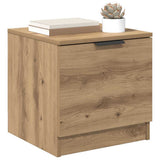 Vidaxl bed kast 2 st artisan eiken 40 x 39 x 40cm bewerkt hout