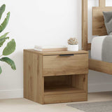 Vidaxl bed kast 2 st artisan eiken 40 x 39 x 40cm bewerkt hout