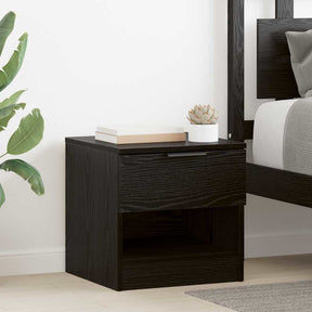 Vidaxl bed kast 2 st zwart eiken 40 x 39 x 40cm bewerkt hout