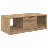 Vidaxl salontafel artisan eiken 102 x 50 x 36cm bewerkt hout