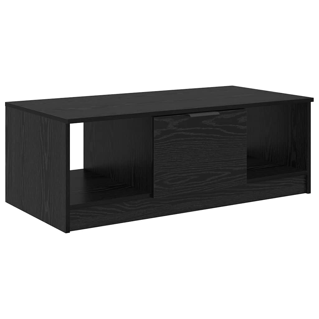 Vidaxl salontafel zwart eiken 102 x 50 x 36cm bewerkt hout