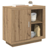 Vidaxl dressoir artisan eiken 80 x 40 x 75 cm bewerkt hout