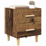 Vidaxl bed kast oudhout 40 x 35 x 47.5cm bewerkt hout