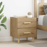 Vidaxl bed kast 2 st artisan eiken 40 x 35 x 47.5cm bewerkt hout