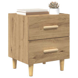 Vidaxl bed kast 2 st artisan eiken 40 x 35 x 47.5cm bewerkt hout