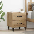 Vidaxl bed kast artisan eiken 40 x 35 x 47,5 cm bewerkt hout