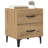 Vidaxl bed kast artisan eiken 40 x 35 x 47,5 cm bewerkt hout