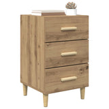 Vidaxl nachtkastje artisan eiken 40 x 40 x 66 cm bewerkt hout