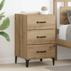 Vidaxl nachtkastje artisan eiken 40 x 40,5 x 66 cm bewerkt hout