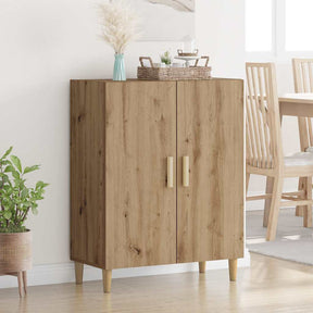 Vidaxl dressoir artisanaal eiken 69,5 x 34 x 90 cm bewerkt hout