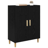 Vidaxl dressoir zwart eiken 69,5 x 34 x 90 cm bewerkt hout