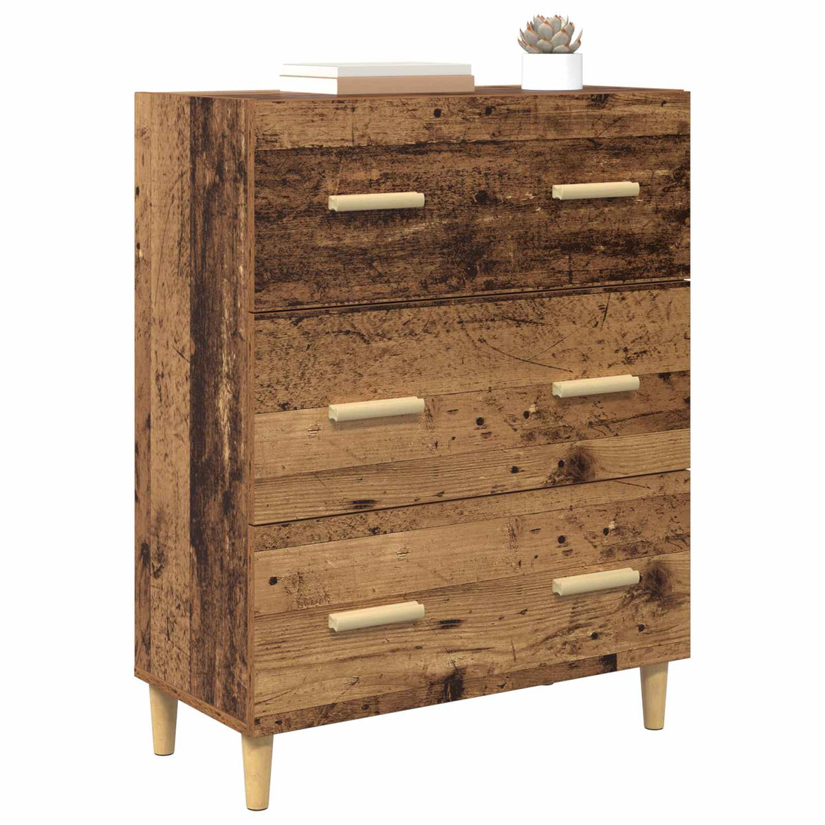 Vidaxl dressoir oudhout 69,5 x 34 x 90 cm bewerkt hout