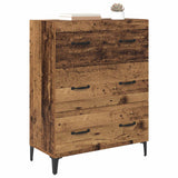 Vidaxl dressoir oud hout 69,5 x 34 x 90 cm gemonteerd hout en ijzer