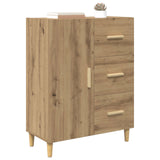Vidaxl dressoir artisan eiken 34 x 69.5 x 90 cm bewerkt hout