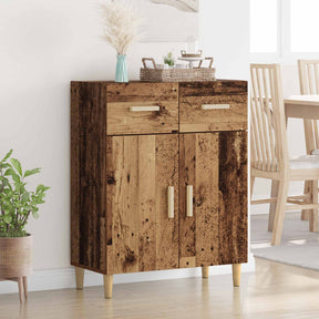 Vidaxl dressoir oud hout 34 x 69.5 x 89 cm bewerkt hout