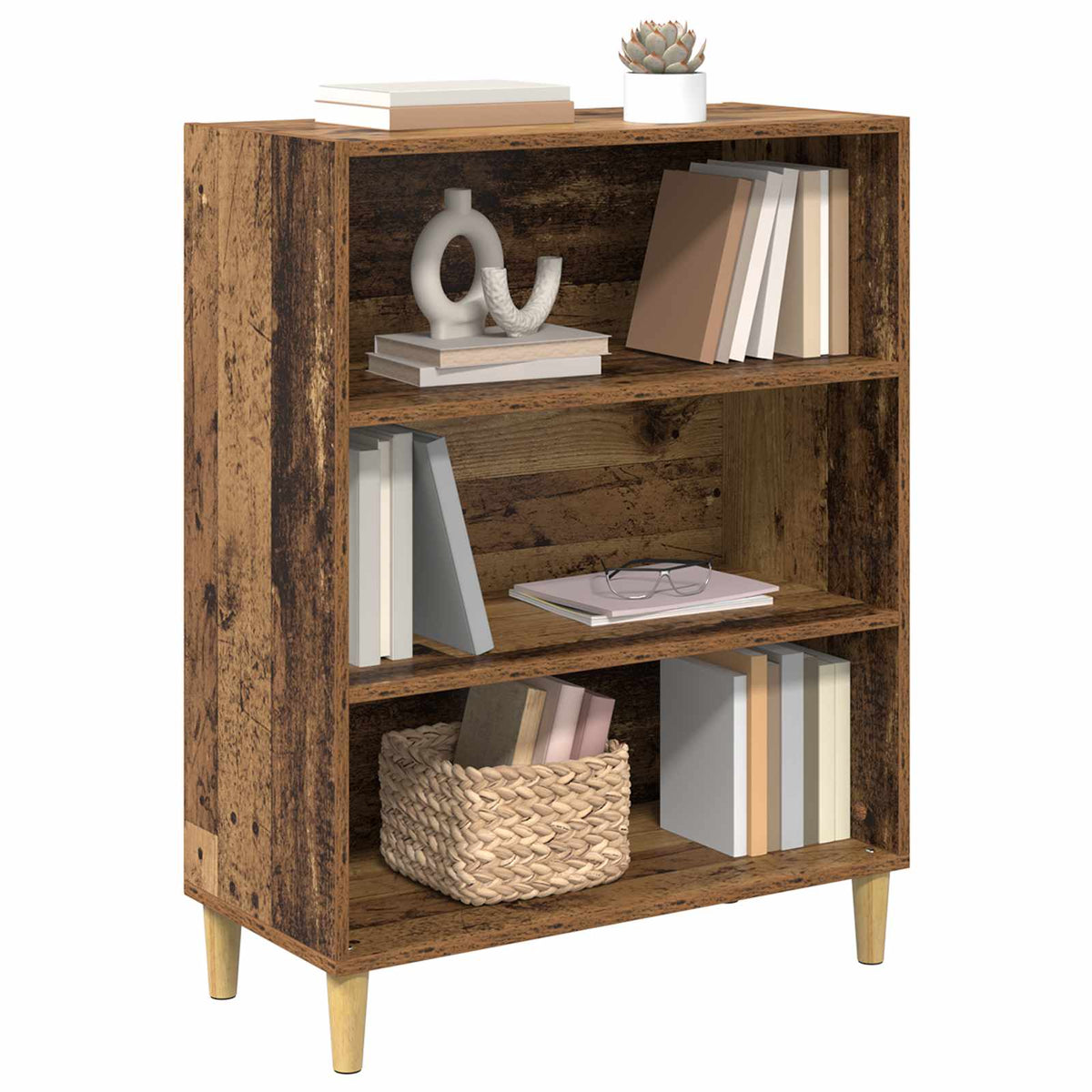Vidaxl dressoir oudhout 69,5 x 32,5 x 90 cm bewerkt hout