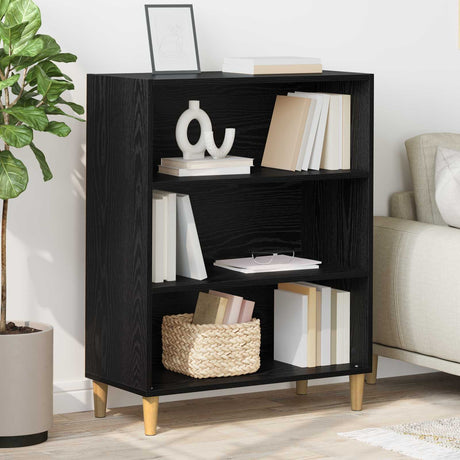 Vidaxl dressoir zwart eiken 69,5 x 32,5 x 90 cm bewerkt hout