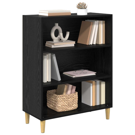 Vidaxl dressoir zwart eiken 69,5 x 32,5 x 90 cm bewerkt hout