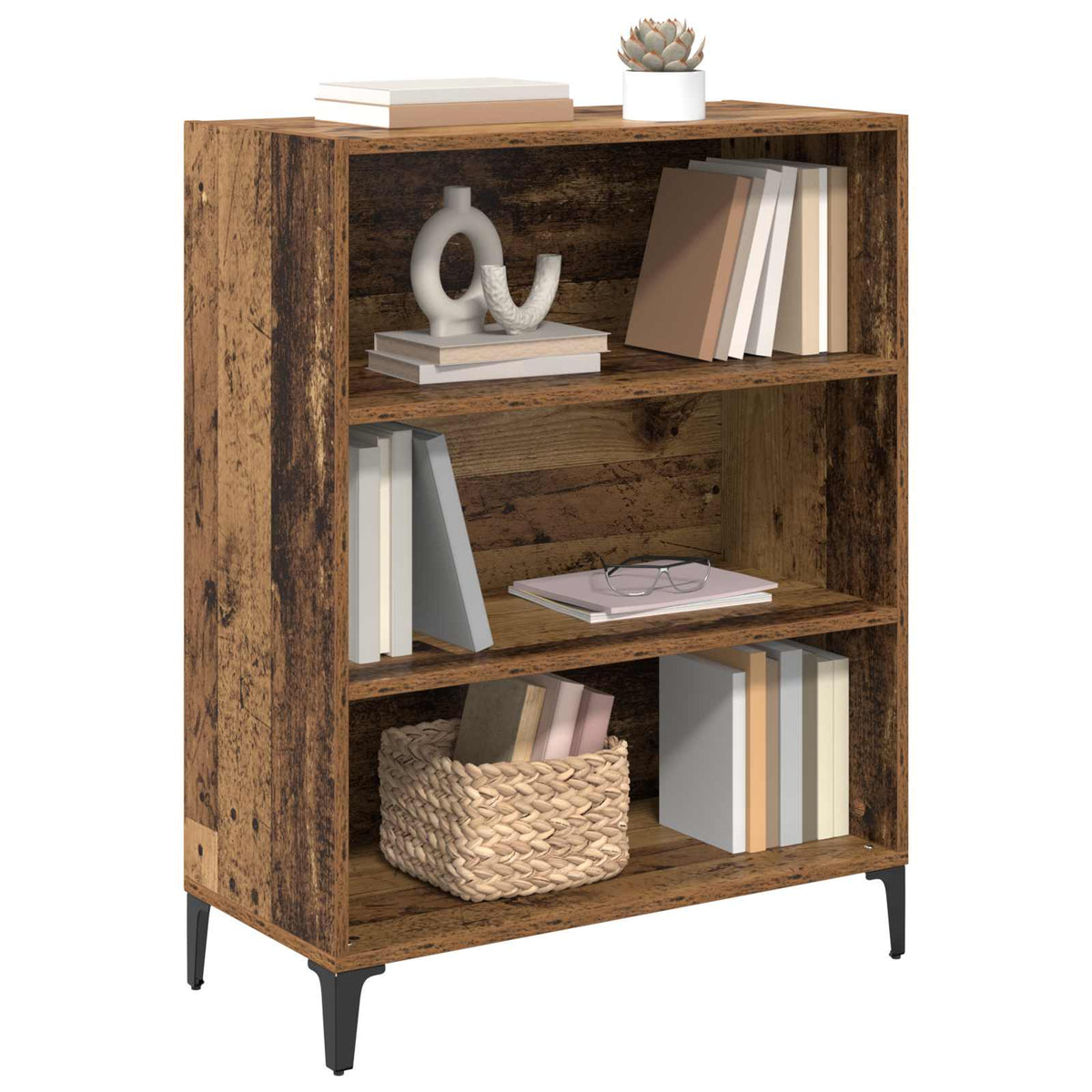 Vidaxl dressoir oudhout 69,5 x 32,5 x 90 cm bewerkt hout