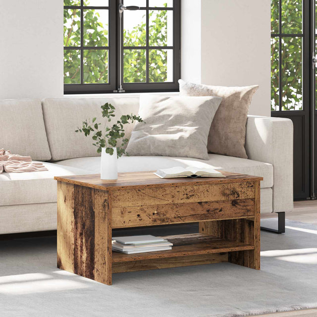 Vidaxl salontafel oud hout 80 x 50,5 x 41,5 cm bewerkt hout