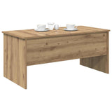 Vidaxl salontafel artisan eiken 102 x 50,5 x 46,5 cm bewerkt hout