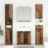Vidaxl badkamer kast oud hout 64,5 x 33,5 x 59 cm bewerkt hout