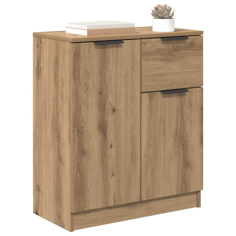 Vidaxl dressoir artisan eiken 60 x 30 x 70 cm bewerkt hout