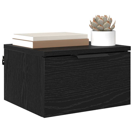 Vidaxl nachtkastje 2 st zwart eiken 34 x 30 x 20 cm bewerkt hout