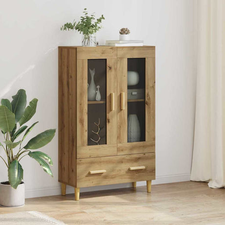 Vidaxl highboard artisan eiken 70 x 31 x 115 cm bewerkt hout