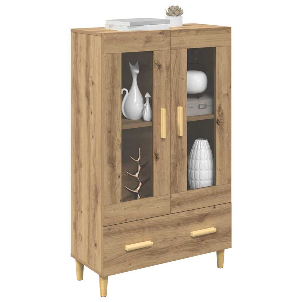 Vidaxl highboard artisan eiken 70 x 31 x 115 cm bewerkt hout