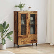 Vidaxl highboard oud hout 70 x 31 x 115 cm gemonteerd hout en ijzer