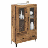 Vidaxl highboard oud hout 70 x 31 x 115 cm gemonteerd hout en ijzer