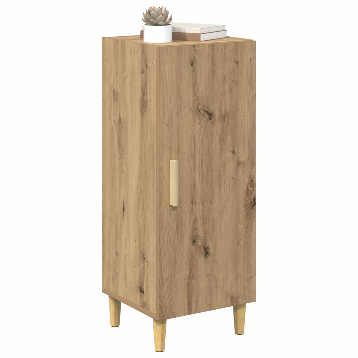 Vidaxl dressoir artisan eiken 34,5 x 34 x 90 cm bewerkt hout