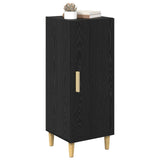 Vidaxl dressoir zwart eiken 34,5 x 34 x 90 cm bewerkt hout