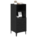 Vidaxl dressoir zwart eiken 34 x 34.5 x 90 cm bewerkt hout