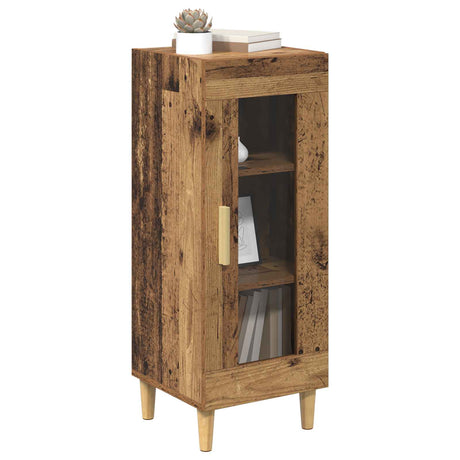 Vidaxl dressoir oudhout 34.5 x 32.5 x 90 cm bewerkt hout