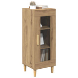 Vidaxl dressoir artisan eiken 34.5 x 32.5 x 90 cm bewerkt hout