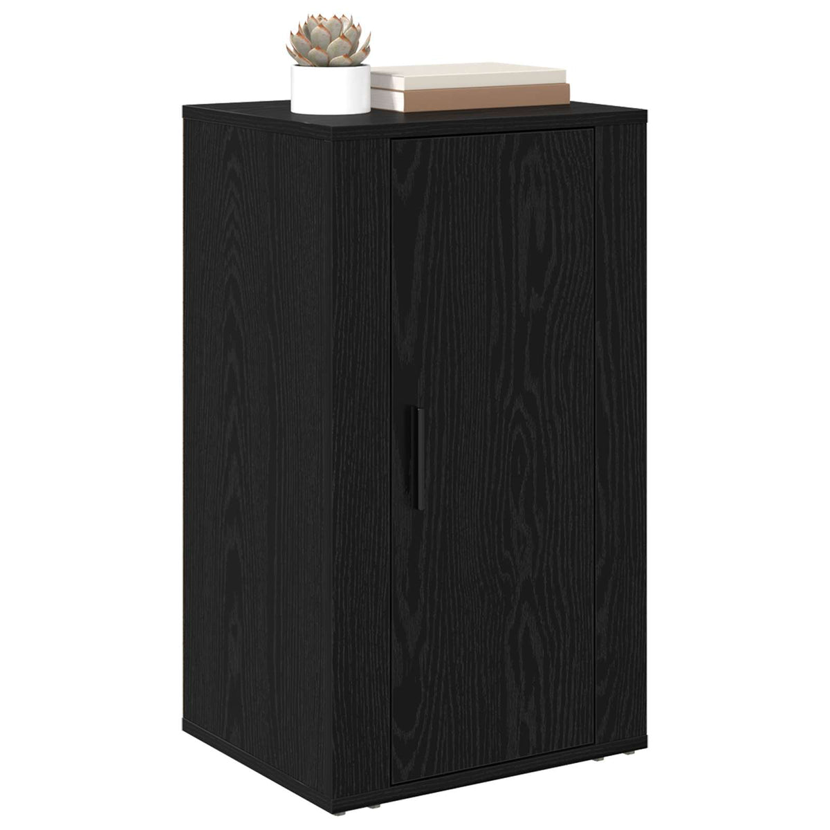 Vidaxl dressoir zwart eiken 40 x 33 x 70 cm bewerkt hout