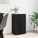 Vidaxl dressoir zwart eiken 40 x 33 x 70 cm bewerkt hout