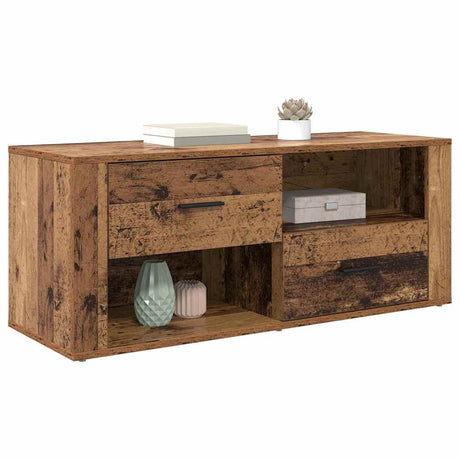 Vidaxl tv-kast 100 x 35 x 40 cm oud hout bewerkt hout