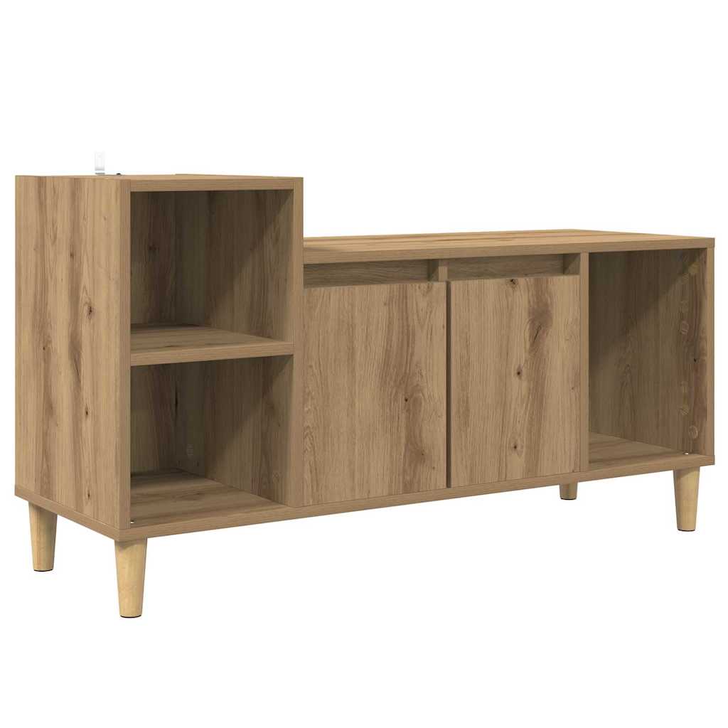Vidaxl tv-kast 100 x 35 x 55 cm artisan eiken bewerkt hout