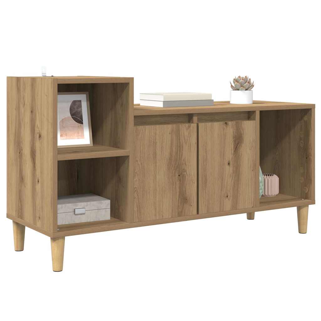 Vidaxl tv-kast 100 x 35 x 55 cm artisan eiken bewerkt hout