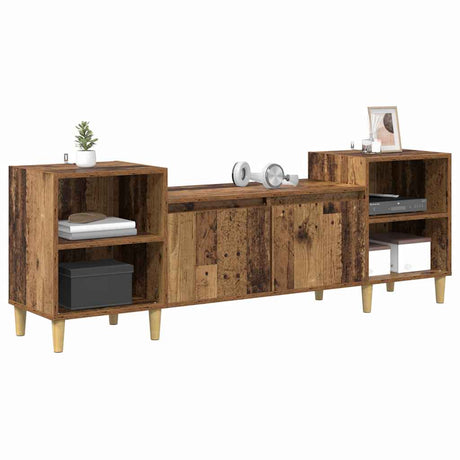 Vidaxl tv-kast 160 x 35 x 55 cm oud hout bewerkt hout
