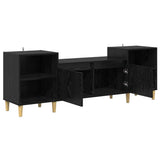 Vidaxl tv-kast 160 x 35 x 55 cm zwart eiken bewerkt hout