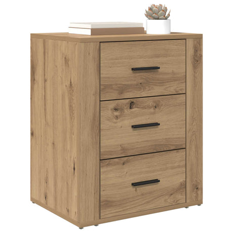Vidaxl nachtkastje artisan eiken 35 x 50 x 60 cm bewerkt hout