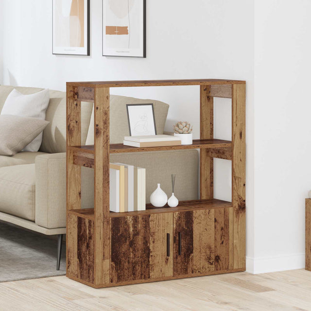 Vidaxl dressoir oud hout 30 x 80 x 90 cm bewerkt hout