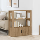 Vidaxl dressoir artisanaal eikenkleurig 30 x 80 x 90 cm bewerkt hout
