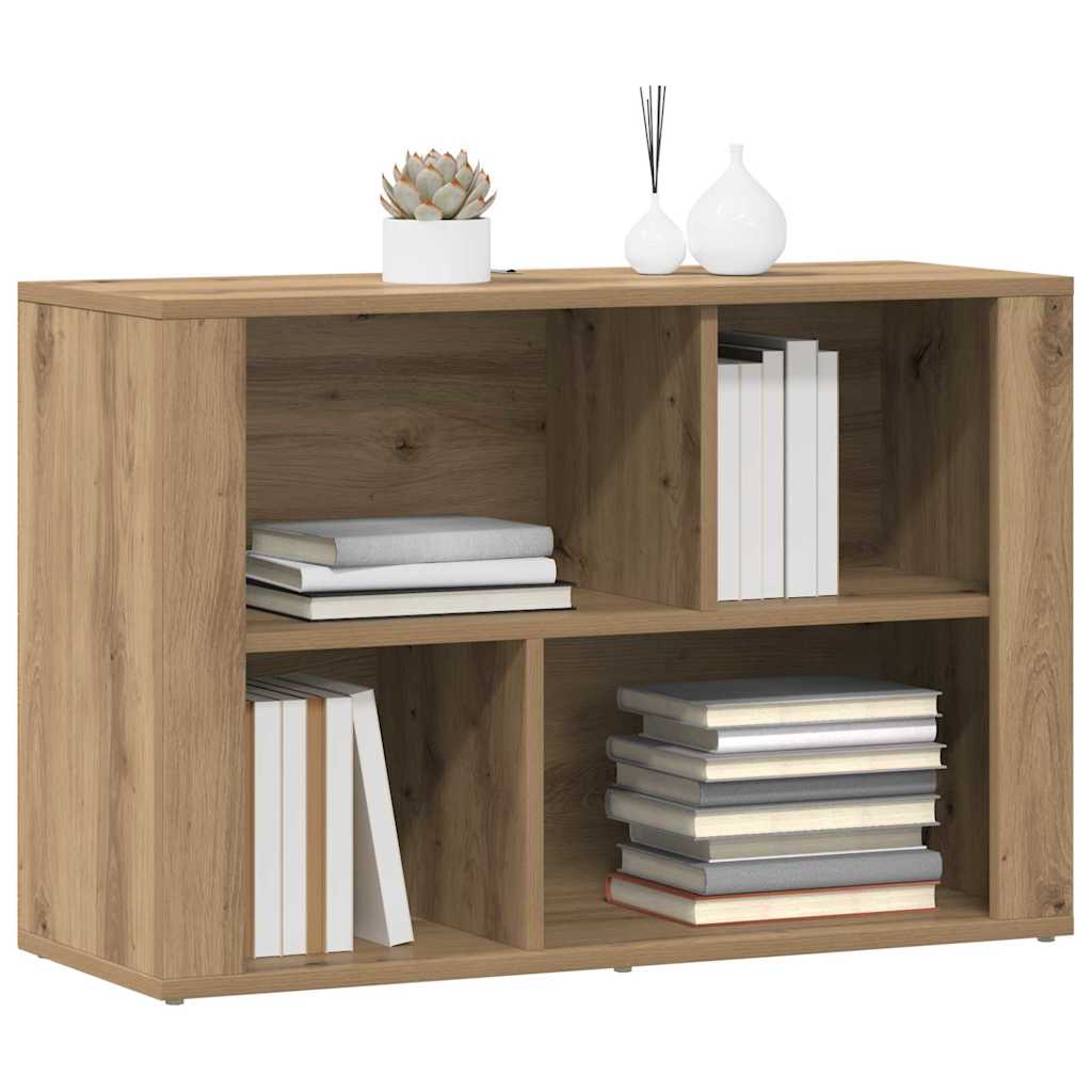 Vidaxl dressoir artisan eiken 80 x 30 x 53 cm bewerkt hout