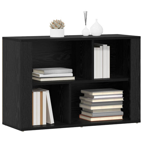 Vidaxl dressoir zwart eiken 80 x 30 x 53 cm bewerkt hout
