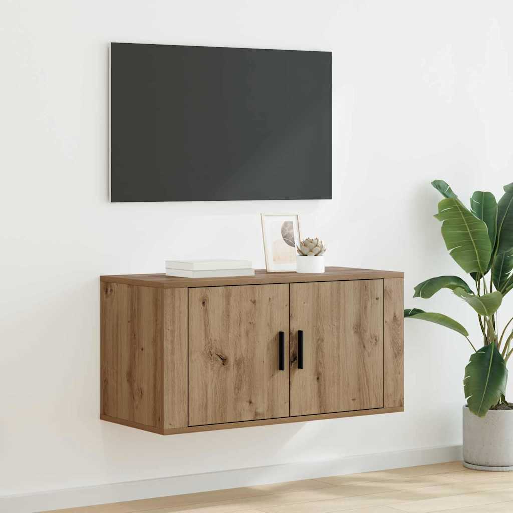 Vidaxl wandgemonteerde tv-kast 80 x 34.5 x 40 cm bewerkt hout